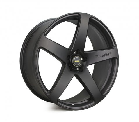 22x9.5 Simmons FR-C Full Satin Black NCT - Simmons Wheels