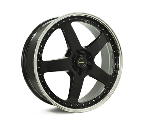 22x8.5 22x9.5 Simmons FR-1 Gloss Black Mirror Lip - Simmons Wheels