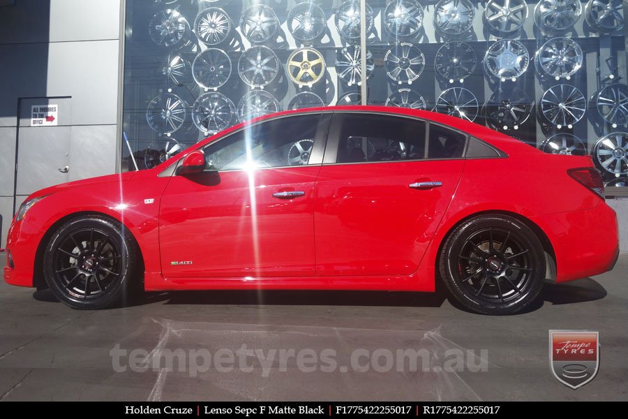 17x7.5 Lenso Spec F MB on HOLDEN CRUZE