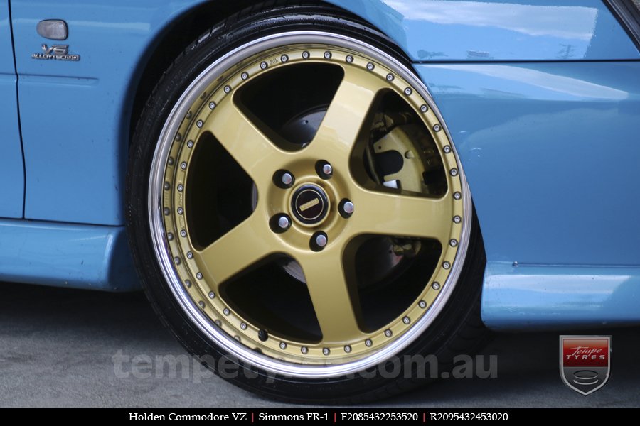 20x8.5 20x9.5 Simmons FR-1 Gold on HOLDEN COMMODORE 