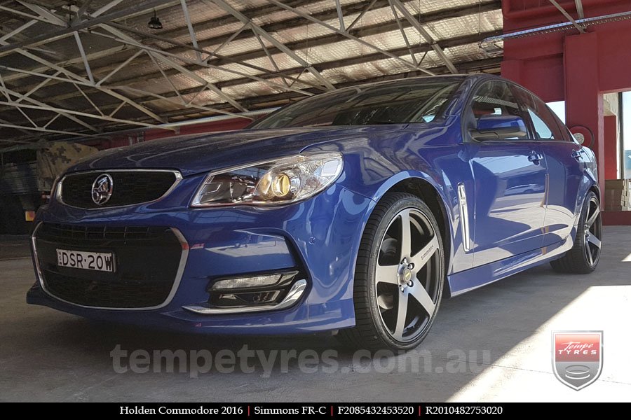 20x8.5 20x10 Simmons FR-C Black Tint NCT on HOLDEN COMMODORE