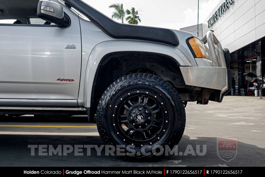 17x9.0 Grudge Offroad HAMMER on Holden Colorado