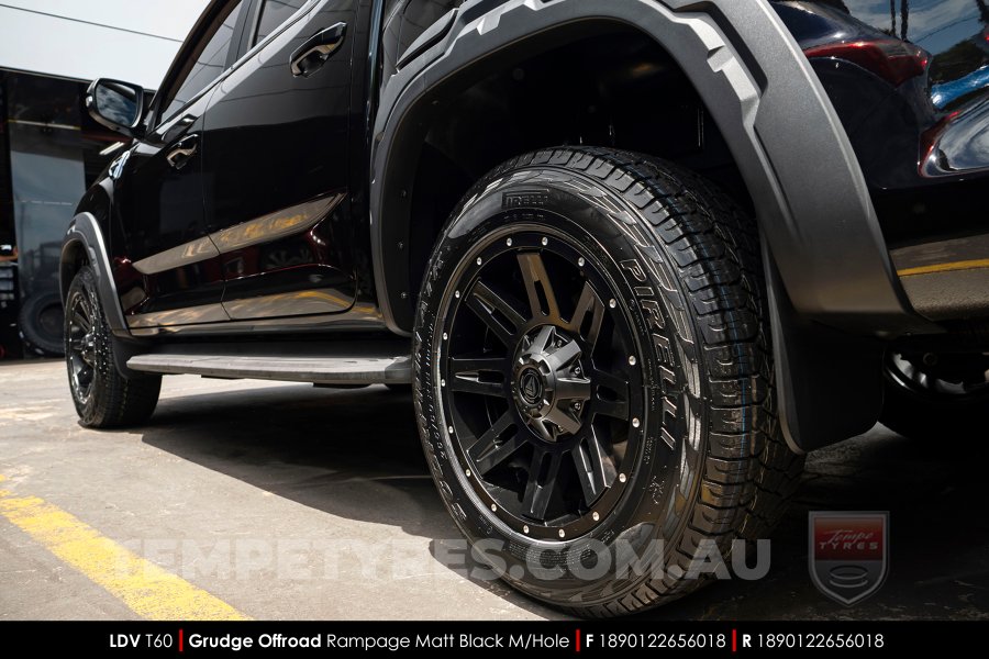 18x9.0 Grudge Offroad RAMPAGE on LDV T60