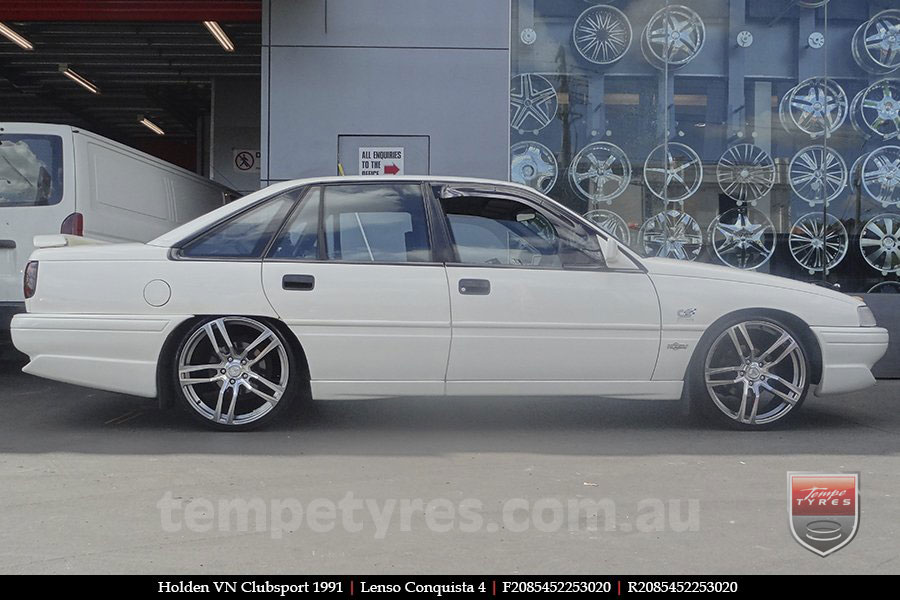 20x8.5 20x9.5 Lenso Conquista 4 CQ4 on HOLDEN COMMODORE VN
