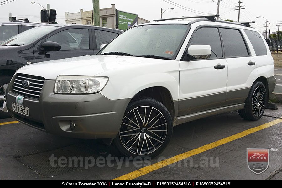 18x8.0 Lenso Eurostyle D ESD on SUBARU FORESTER
