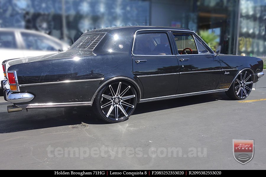 20x8.5 20x9.5 Lenso Conquista 8 CQ8 on HOLDEN BROUGHAM