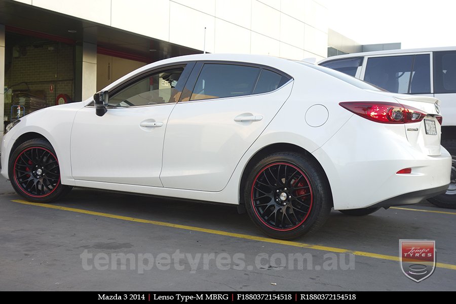 18x8.0 Lenso Type-M MBRG on MAZDA 3