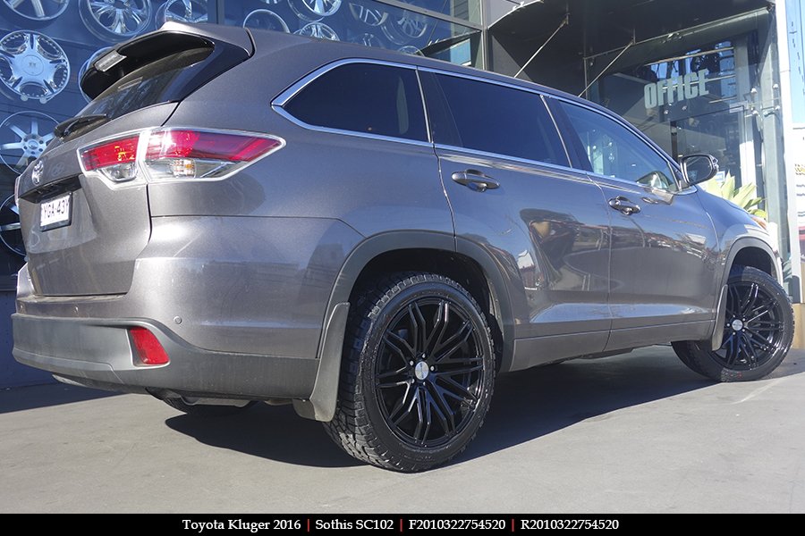20x8.5 20x10 Sothis SC102 GB on TOYOTA KLUGER