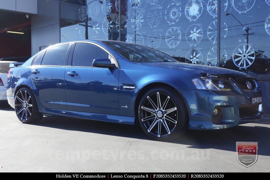 20x8.5 20x9.5 Lenso Conquista 8 CQ8 on HOLDEN COMMODORE VE