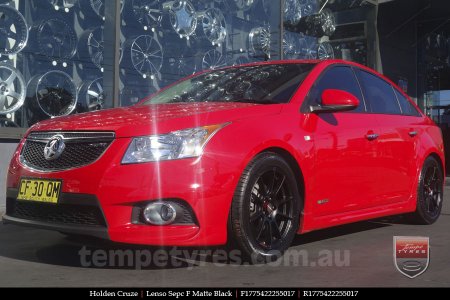 17x7.5 Lenso Spec F MB on HOLDEN CRUZE