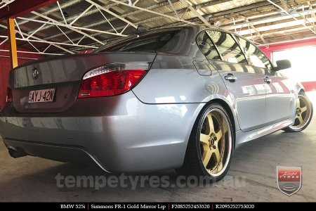 20x8.5 20x9.5 Simmons FR-1 Gold on BMW 5 SERIES
