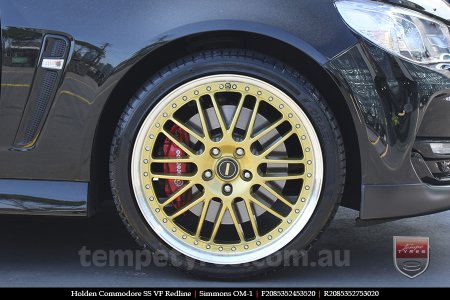 20x8.5 20x9.5 Simmons OM-1 Gold on HOLDEN COMMODORE 