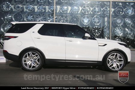 22x9.5 RRSPORT Hyper Silver on LAND ROVER DISCOVERY