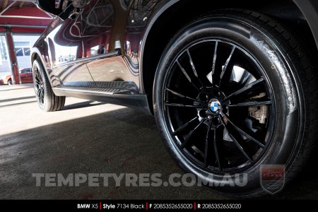 20x8.5 20x9.5 7134 Black on BMW X5