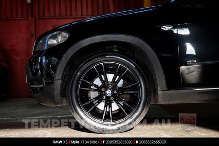 20x8.5 20x9.5 7134 Black on BMW X5