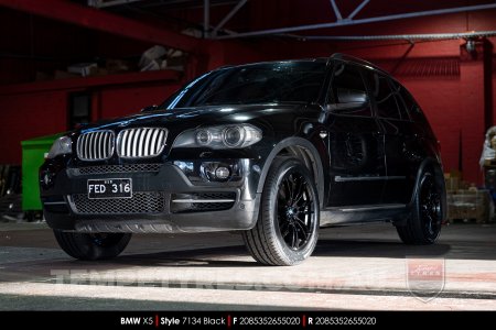 20x8.5 20x9.5 7134 Black on BMW X5