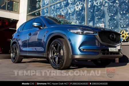 20x8.5 20x10 Simmons FR-C Hyper Dark NCT on Mazda CX5