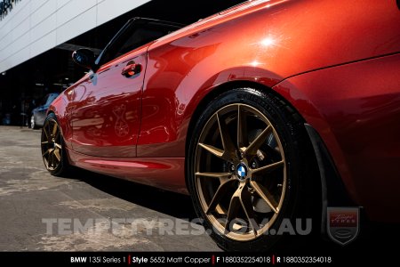 18x8.0 5652 Matt Copper on BMW 1 Series