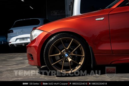 18x8.0 5652 Matt Copper on BMW 1 Series