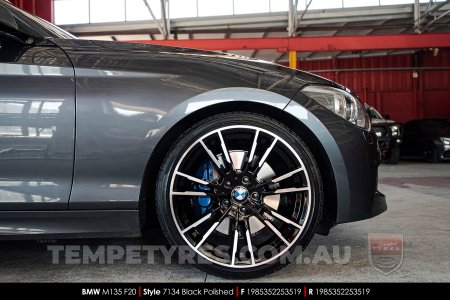 19x8.5 19x9.5 7134 Black Polished on BMW M135