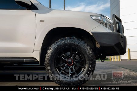 18x9.0 SC Racing LS1892 Black on Toyota Landcruiser