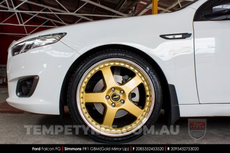 20x8.5 20x9.5 Simmons FR-1 Gold on Ford Falcon