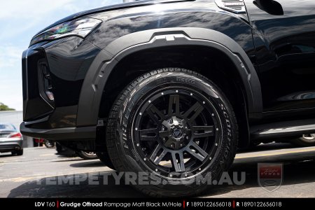 18x9.0 Grudge Offroad RAMPAGE on LDV T60