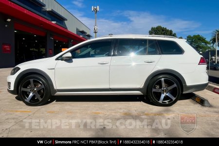 18x8.0 18x9.0 Simmons FR-C Black Tint NCT on VW Golf