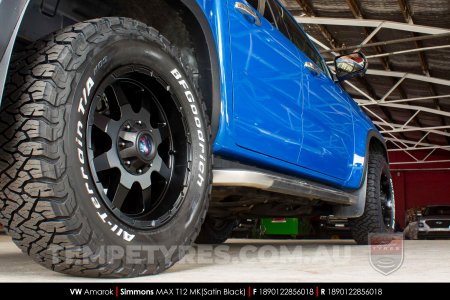 18x9.0 Simmons MAX T12 MK on VW Amarok