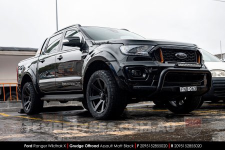 20x9.5 Grudge Offroad ASSAULT Matt Black on Ford Ranger Wildtrak