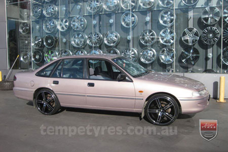 19x8.5 19x9.5 Lenso Eurostyle 6 BKF ES6 on HOLDEN COMMODORE