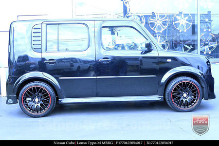 17x7.0 Lenso Type-M - MBRG on NISSAN CUBE