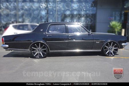 20x8.5 20x9.5 Lenso Conquista 8 CQ8 on HOLDEN BROUGHAM