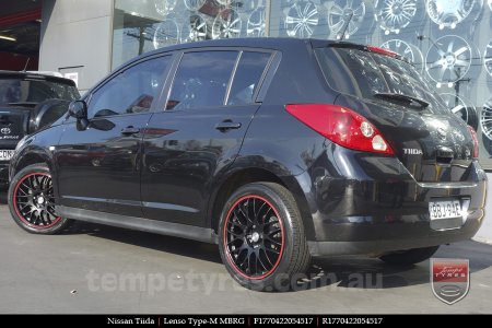 17x7.0 Lenso Type-M - MBRG on NISSAN TIIDA