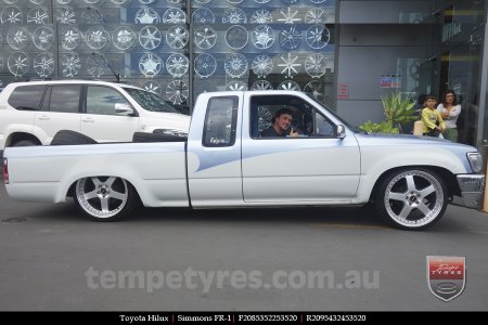 20x8.5 20x9.5 Simmons FR-1 Silver on TOYOTA HILUX