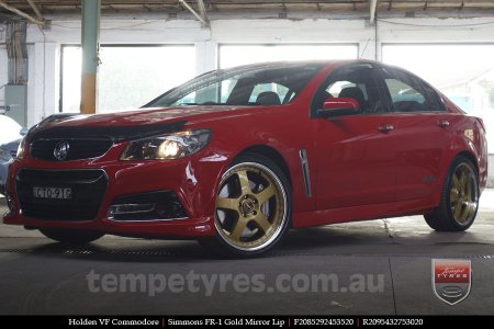 20x8.5 20x9.5 Simmons FR-1 Gold on HOLDEN COMMODORE VF