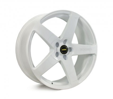 20x8.5 20x10 Simmons FR-C Full White NCT 5/114.3 P35 - Simmons Wheels