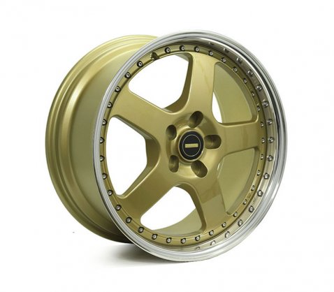 18x8.5 18x9.5 Simmons FR-1 Gold 5/108 P35 - Simmons Wheels