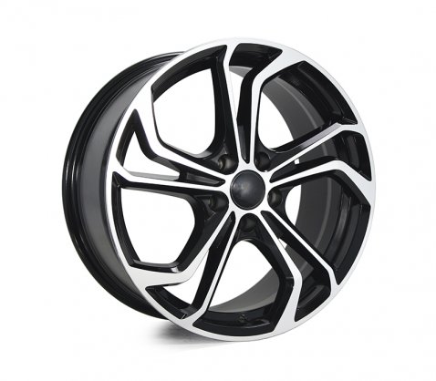 18x8.0 5665 Black Polished 5/112 P45 - Style By VW