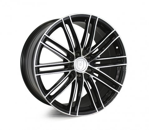 22x10 22x11 1350 Black Polished 5/130 P50 - Style By PC