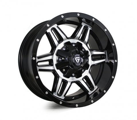 SIEGE Machined Face Black Milling - Grudge Offroad Wheels