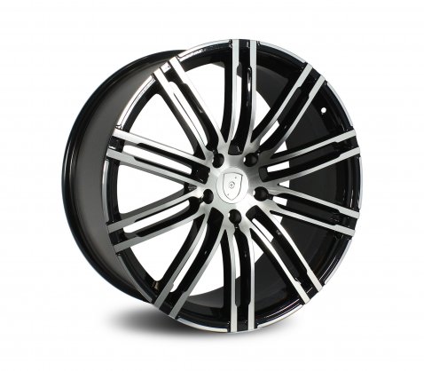 22x10 1222 Black Polished 5/130 P55 - Style By PC