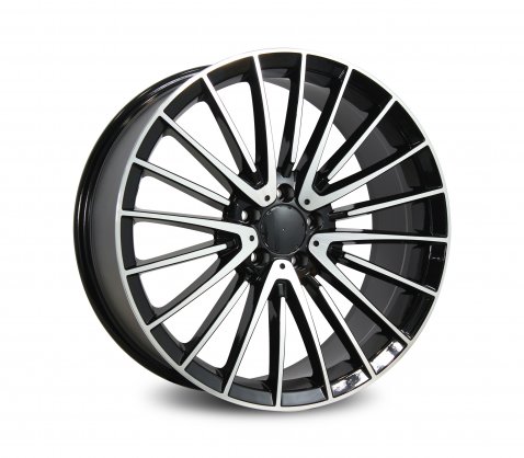 20x8.5 4612 Black Polished 5/112 P30 - Style By MB