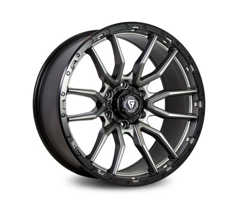 20x9.0 Grudge Offroad F2 ENFORCER Matte Gunmetal with Black Bead Ring 6/139.7 P10 - Grudge Offroad Wheels