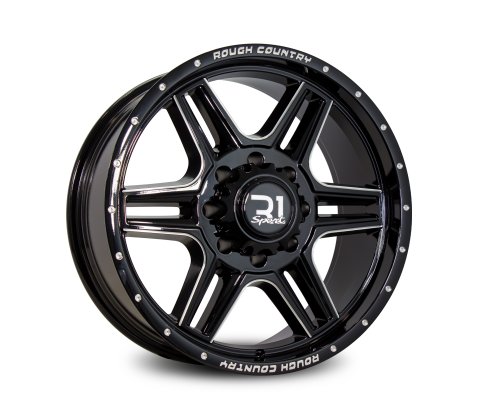 20x9.0 SC Racing 2671 Gloss Black with Mill Spokes - SC Racing Wheels