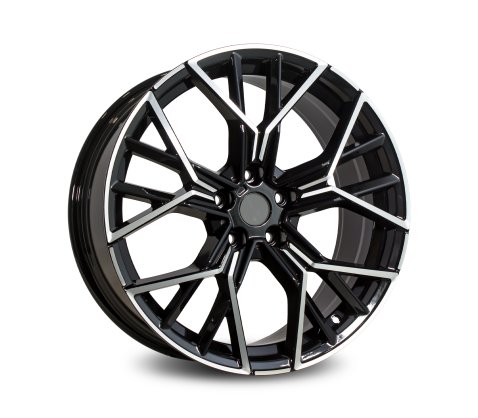 20x8.5 20x9.5 1398 Black Milling 5/120 P35 - Style By BM