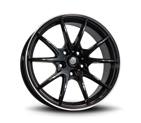 17x7.5 SC Racing DX202 Black Machine Line