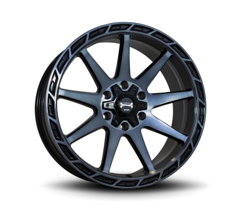 18x9.0 Simmons Rugged R3 Black Tinted - Simmons Wheels