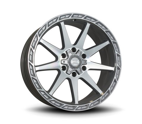 18x9.0 Simmons Rugged R3 Silver Machined - Simmons Wheels