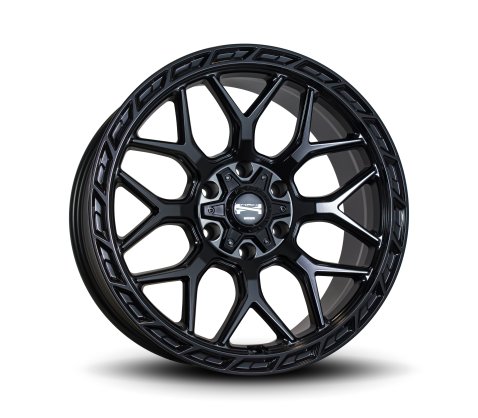 18x9.0 Simmons Rugged R4 Satin Black - Simmons Wheels